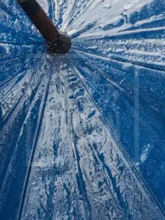 Poster - Blått paraply