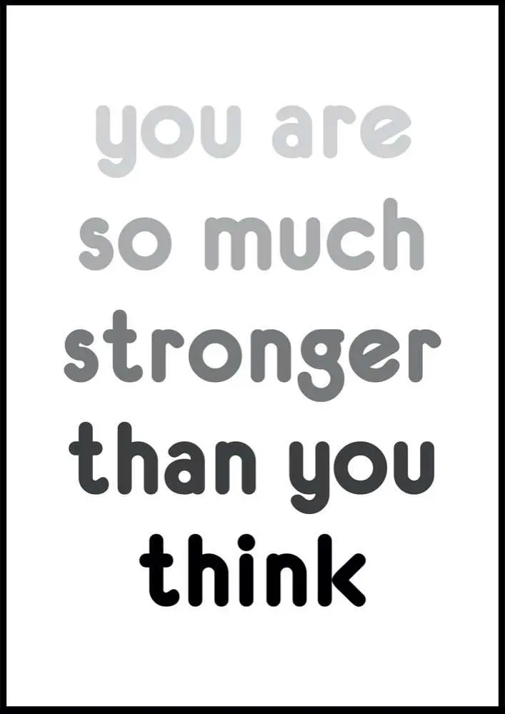 poster textposter - you are so much stronger