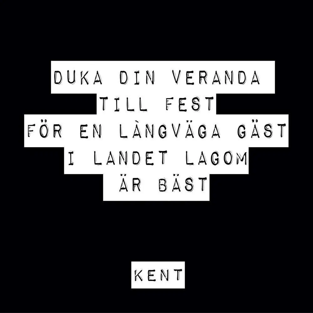 poster textposter - kent duka din veranda