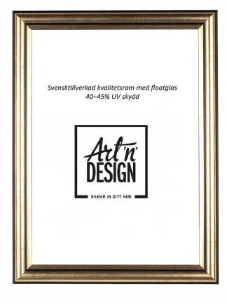 Ram Profil Smal Guld Antik