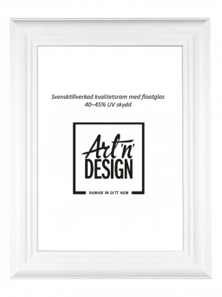 Ram Profil Bred Trä Vit