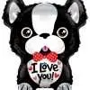 Ballong French Bulldog I Love You 46cm
