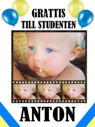 Studentskylt Mall Nr:09