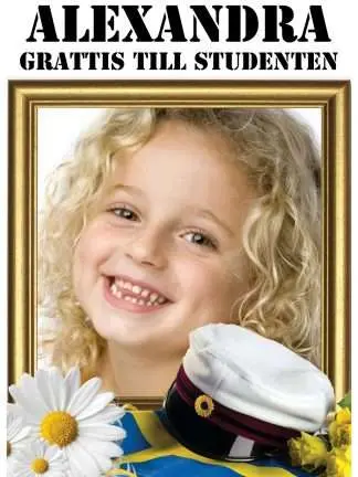 Studentskylt Mall Nr:08