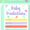 Baby Prediction frågekort 12st 10,5x14,5cm