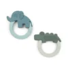 Bitring 2-pack Deer friends Grön/Blå