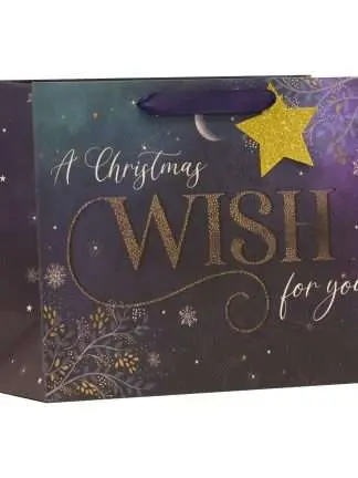 Presentpåse Large Shopper A Christmas Wish 33,0 x 26,5 x 14,