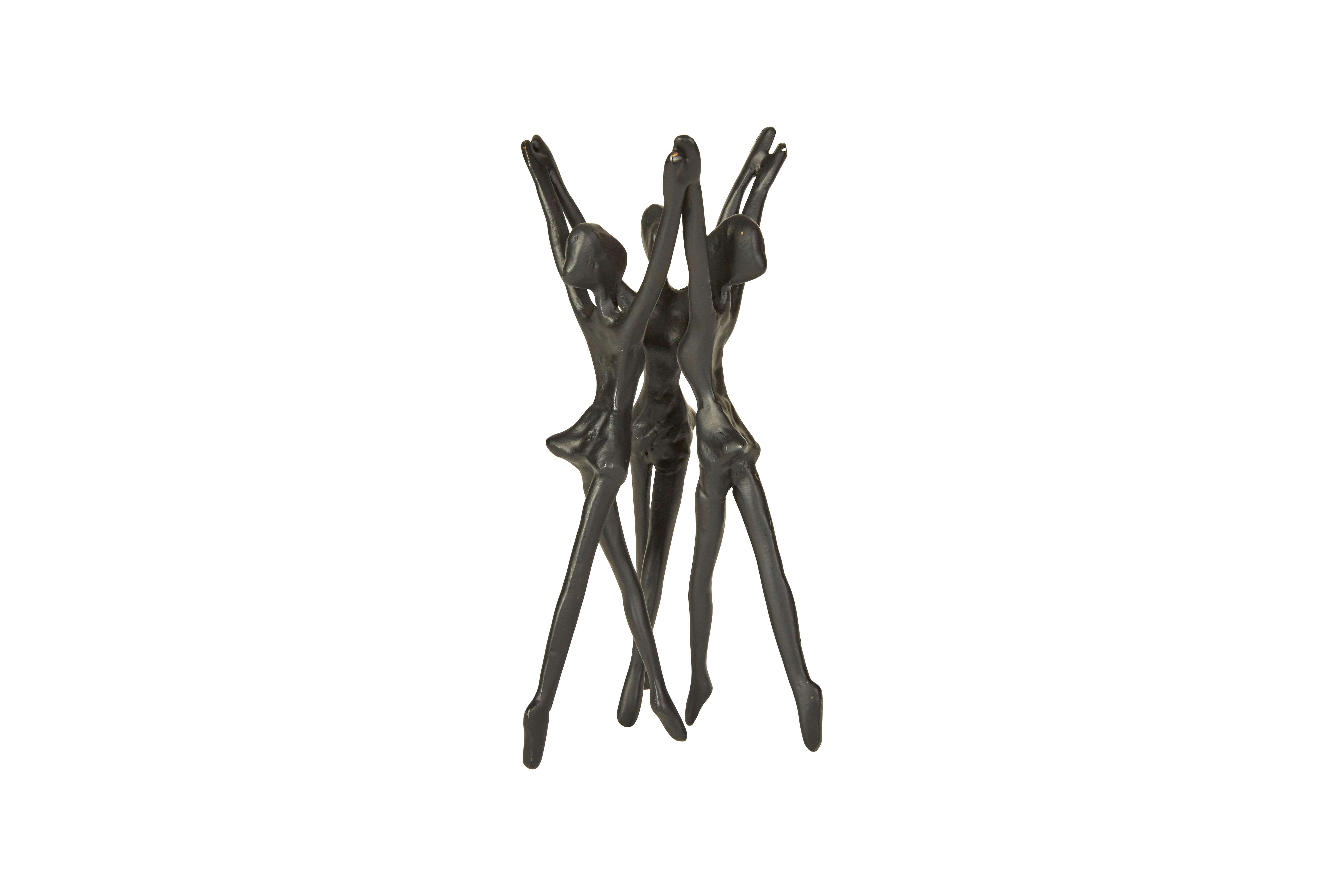 Metallfigur 3 ballerinor 11x11x19 cm