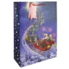 Presentpåse XL Flying Santa ca 33x15x45cm