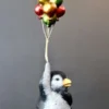 Hängande Pingvin med Ballonger 21 × 8cm