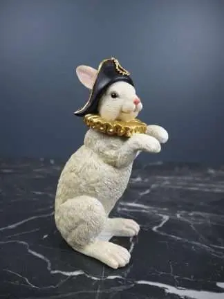 Kanin Med Hatt Och Krage 15cm