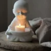 Majas Yoga Munk Händer Vid Knä 13x9x15cm