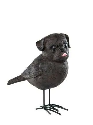 Fågelhund Mörkbrun 7x14x16cm
