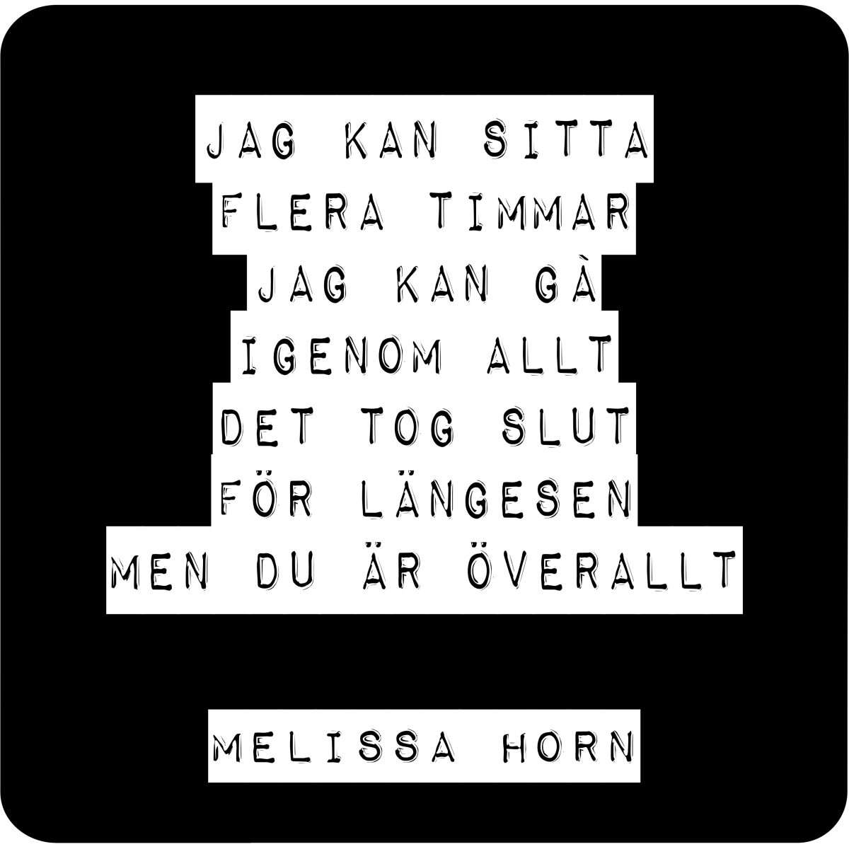 glasunderlägg melissa horn - jag kan sitta