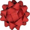 Rosett Glitter Röd Maxi Ø12,5cm
