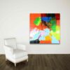 Tavla 150x150 cm Abstrakt Ruta