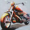 Tavla 100x100 cm Motorcykel Colorful
