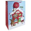 Presentpåse XL Tomte Hus 33x15x45cm