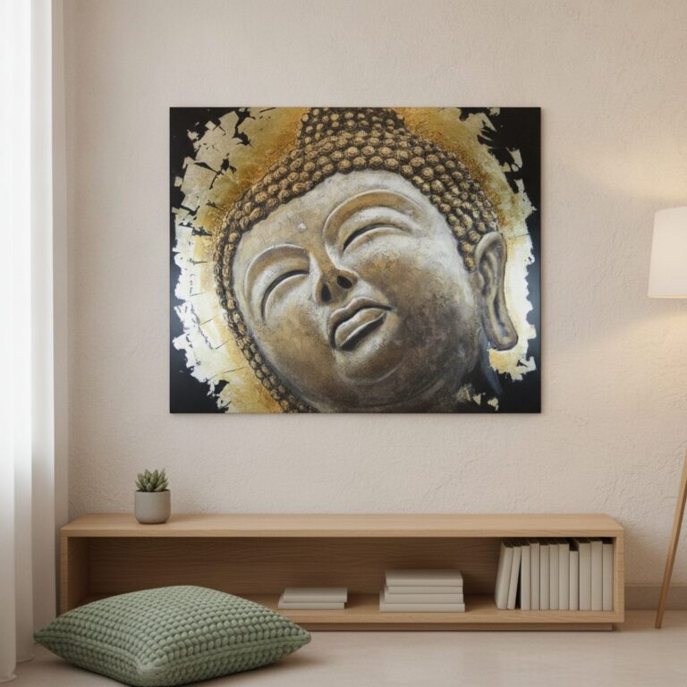 Buddha — uppsatt i ett rum