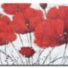 Tavla 148X48 Cm Röda Blommor