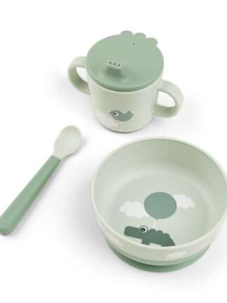 Foodie first meal set Happy clouds Green
