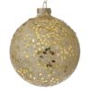 Julkula Glas Guld Glitter 10cm