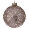 Julkula Glas Champagne Glitter 8cm