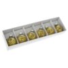Julkula Glas Mini Guld glitter 4cm