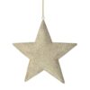Stjärna Metall Glitter Champagne 20x20cm
