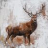 Tavla 100x100cm Hjort