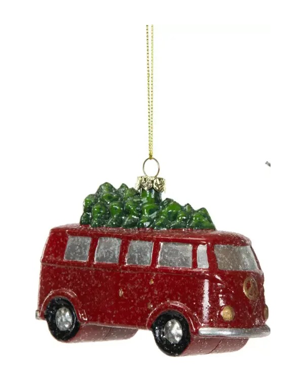 julkula buss med gran 11x7cm