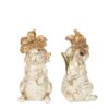Kanin med Blomma 7x7x15cm