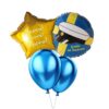 Ballongbukett 1st Student Blå 1st Stjärna 2st Blå