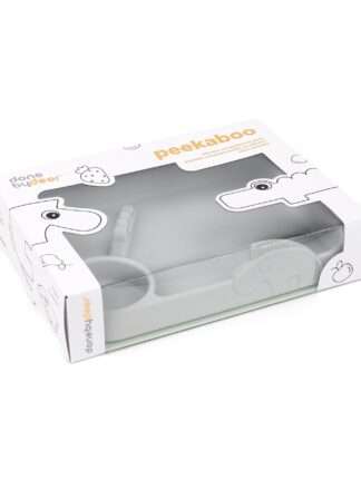 Tallrik Delad Peekaboo Deer friends Grey