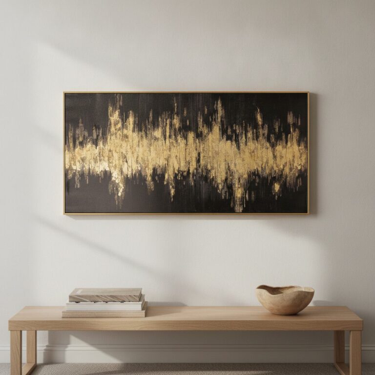 Golden Black — uppsatt i ett rum