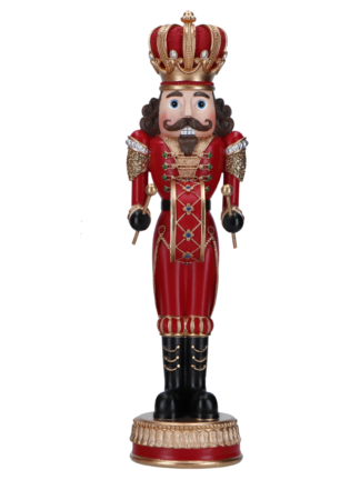 Nötknäppare Röd Guld 9,5x911x35,5cm