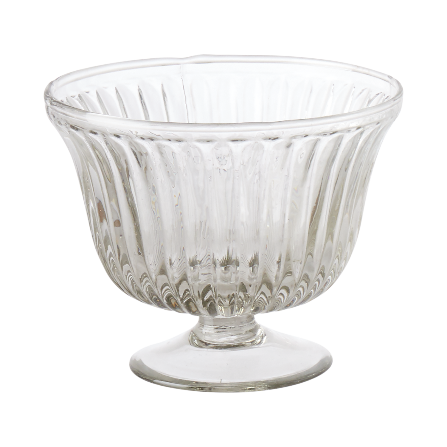 glasskål på fot s klar ø12xh10cm