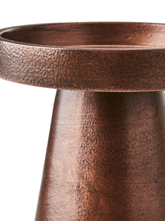 Ljusstake M Kopparfärgad Ø9xH18cm