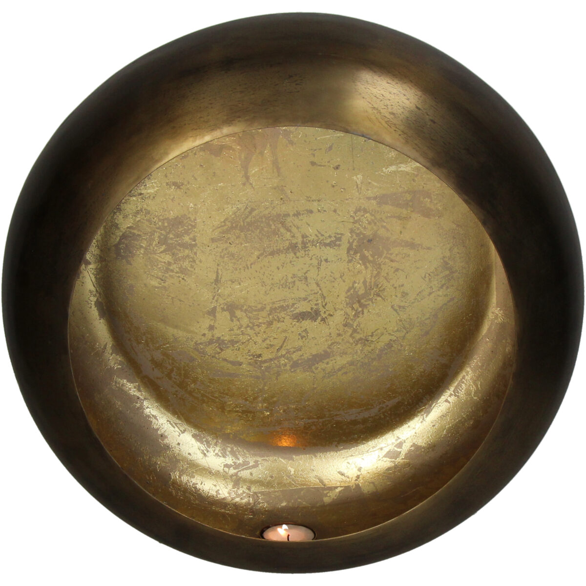 Ljuslykta Metall Guld 41x14x41cm