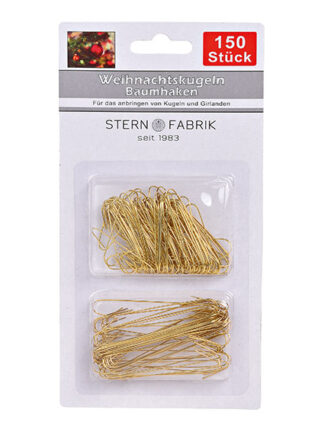 Krokar medtall till Julkulor Guld 150st