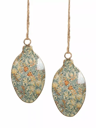 Emaljägg Blomma Gul 5x1x8cm