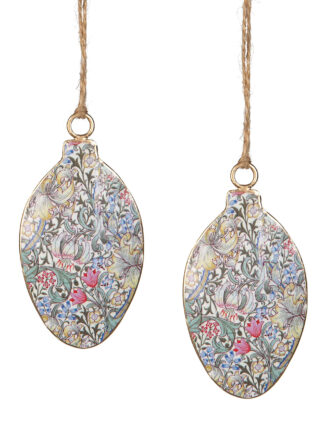 Emaljägg Blomma Rosa 5x1x8cm