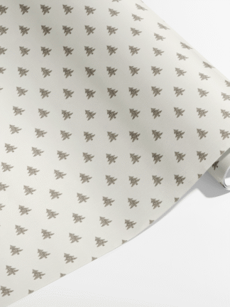 Presentpapper Eco Friendly Glitter guld granar på vit 70x200cm