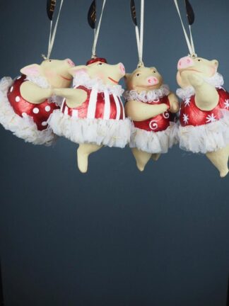 Julkula Gris med Tyllkjol 10x10cm