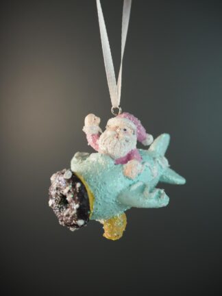 Julkula Tomte Flygplan Pastell 6×8×6cm