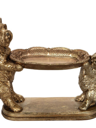 hund terrier med fat 22x9x17cm