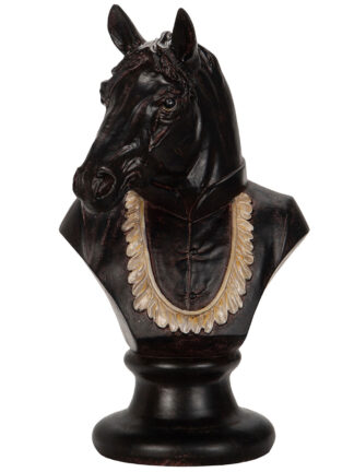 häst byst med kostym 23x24x41cm