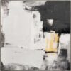 Handmålad Tavla Black and White 100x100cm