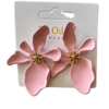 Örhängen Rosa Blomma stor 5cm