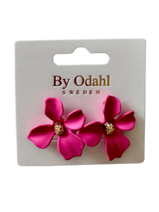 Örhängen Rosa blomma liten 3cm